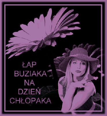 Kobieta w czerwonym kapeluszu z buziakami na dzień chłopaka